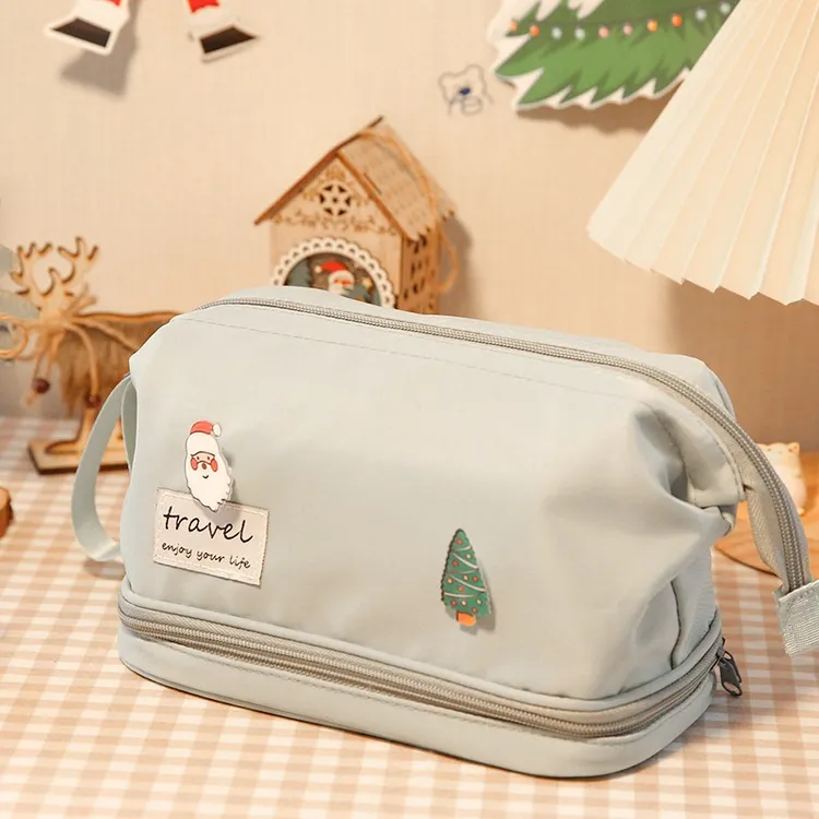 女大化妆包随身携带外出公主化妆分隔收纳超大容量便携式旅行必备