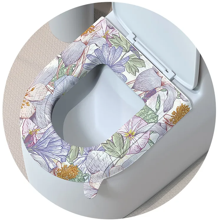 【君君】【拍一发三】新款花朵家用加厚坐垫防水马桶垫