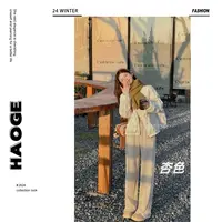 浩哥严选●口碑神裤Q4XXK2740A羊毛混纺裤直筒休闲宽松时尚设计感
