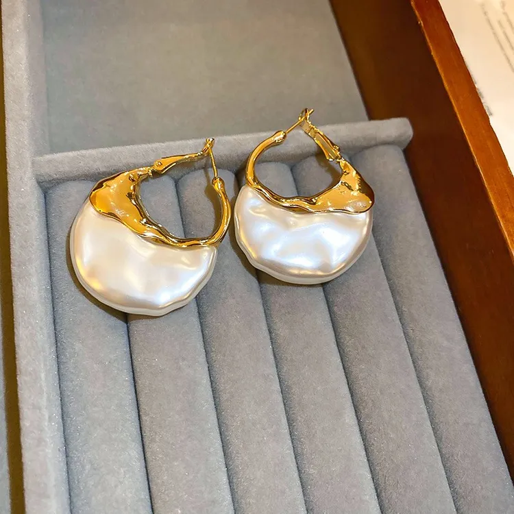 925银仿珍珠耳饰 针锆石雪花流苏耳钉女小众百耳饰轻奢高级感by