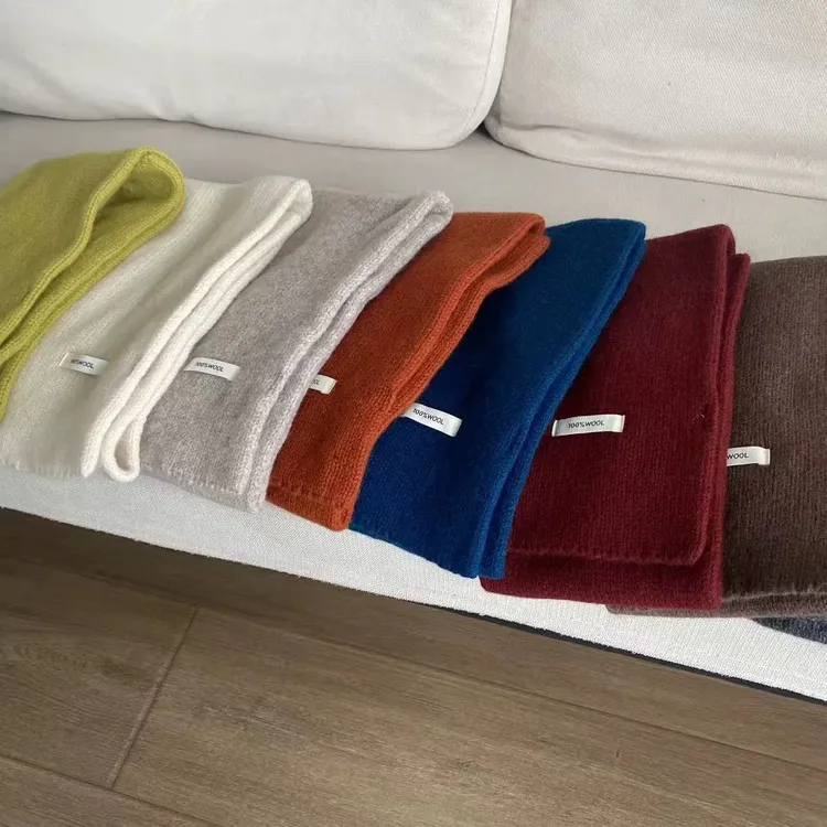 森林·臻选【100%wool纯羊毛】针织交叉围巾保暖防寒