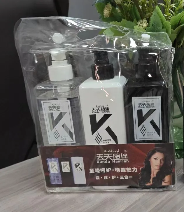 新疆包邮-天天陪伴男女通用洗发水三件套（洗发水+护发素+沐浴露）