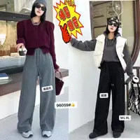 96059款-秋冬新款加厚加绒两穿仿羊绒休闲女裤