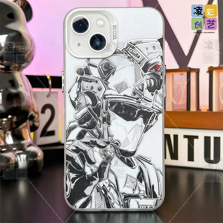 凌彩创艺手机壳适用苹果17小米华为游戏三角洲行动威龙大孔彩银壳