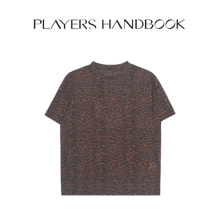 PH《拥豹夏日》小众潮流双面印花莱赛尔混纺百搭宽松短袖T PH1992