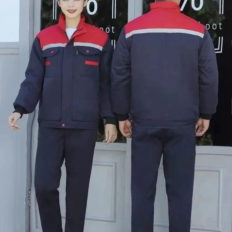 冬季加厚保暖防风耐磨耐脏男女工作服适合工厂