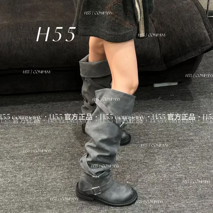H55女鞋象牙塔时装靴长靴秋冬时装弹力女靴女鞋45-3107-YY