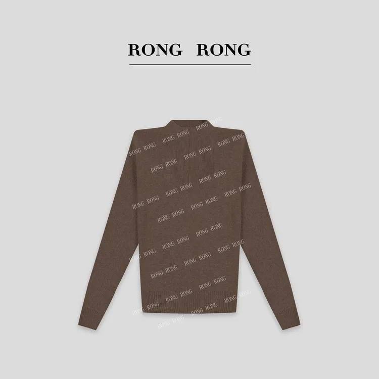 溶溶【纯色年华】RONGRONG   绵羊毛纯色简约高级感百搭毛衣 86983