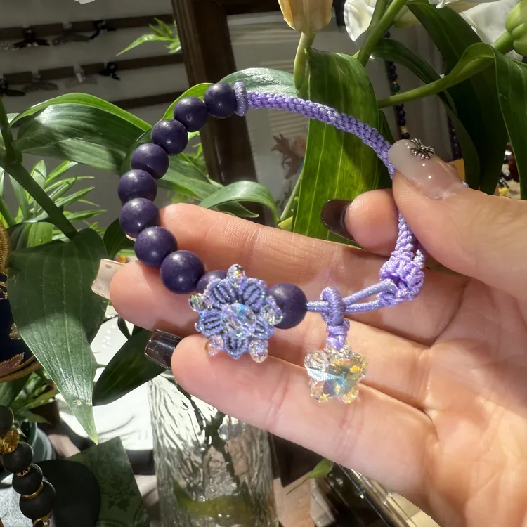 FUXI/福熙 手链 【紫气东来】香珠重工编织绳紫色手链WM-769