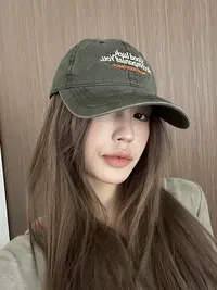 【刺绣鸭舌帽】小众设计时髦百搭刺绣鸭舌帽 ZYT33361