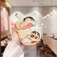 蜡笔小新陶瓷家用饭碗可爱儿童米饭碗宝宝吃饭高颜值小碗个人专用