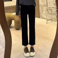 宿慕SUMU 时尚加绒显瘦烟管牛仔裤 10-2冬季新品直筒牛仔裤32980