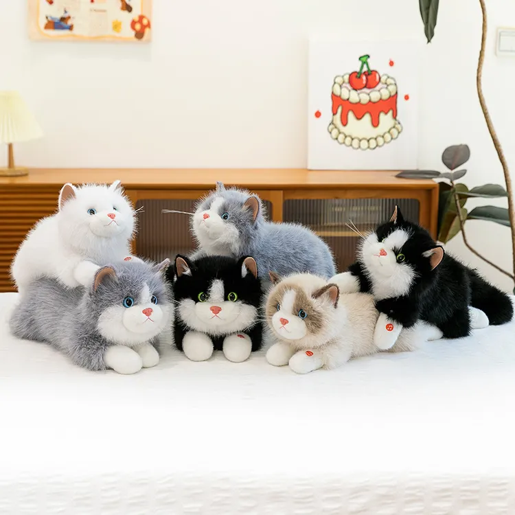 可爱会叫猫咪仿生毛绒玩具玩偶公仔女生生日礼物送女生日礼物娃娃