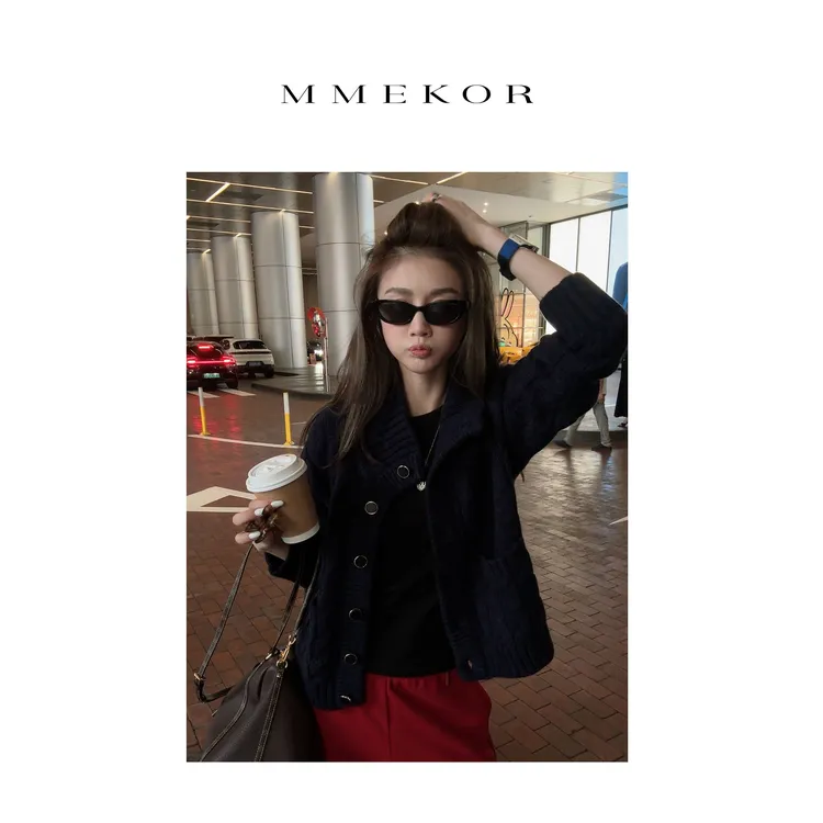 MMEKOR“传奇工坊”毛衣 2025新款秋款静奢老钱风复古上衣 30590