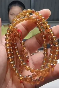 【胖】琥珀项链 @k