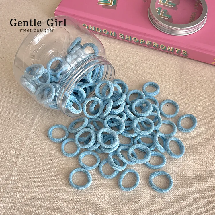 海蓝色~不伤发宝宝迷你发圈