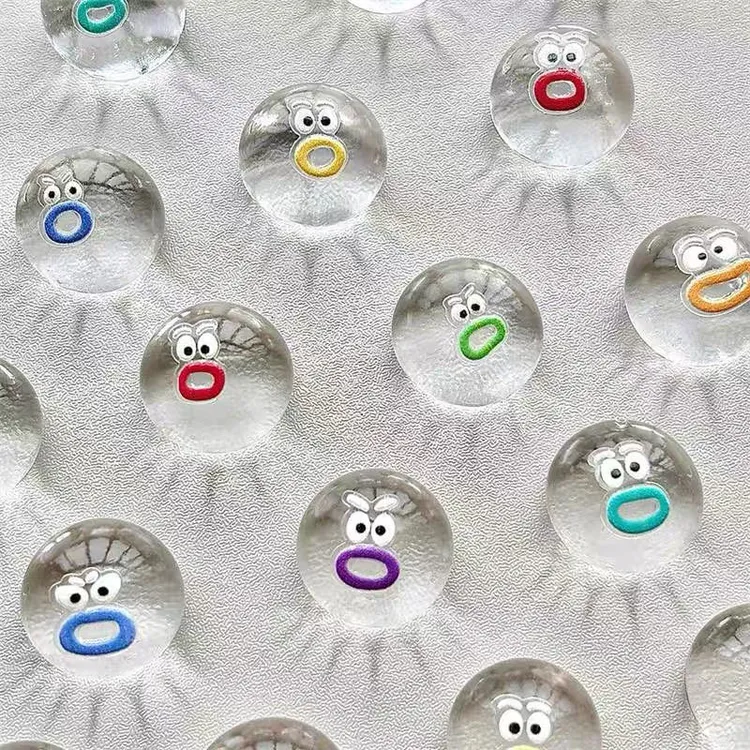 小鼻嘎透明表情包捏捏卡通小团子软胶捏捏乐烂泥手感解压发泄玩具