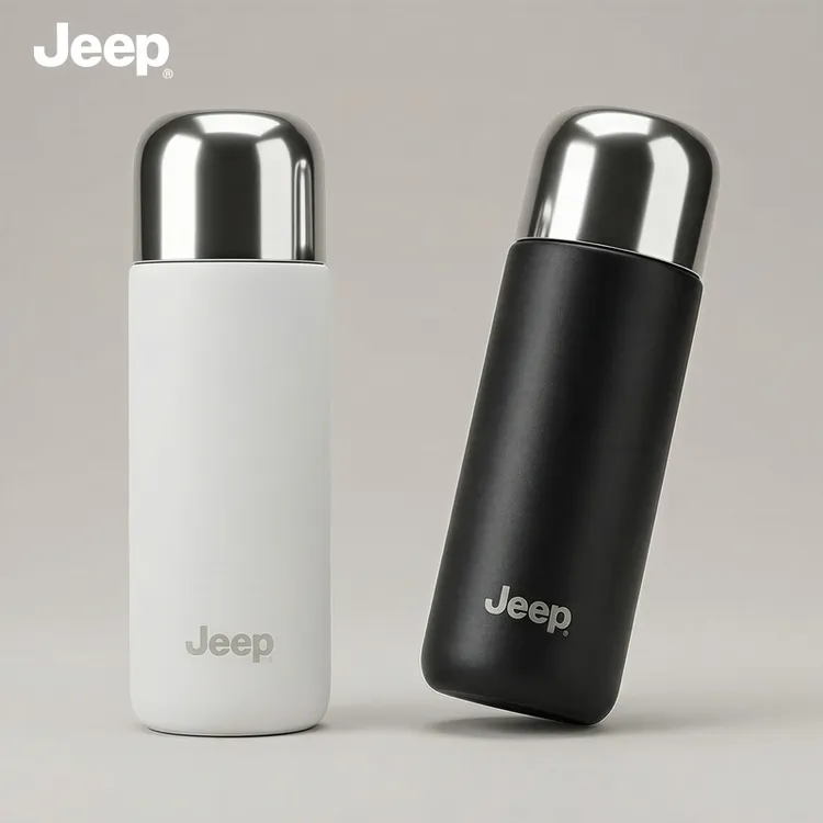 JEEP吉普不锈钢保温杯秋冬季户外出行商务出差爬山带盖高颜值水杯