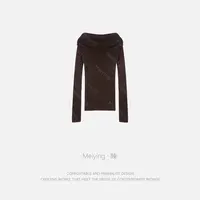 Meiying-自由领时尚感无感穿着针织衫YA5QZ083