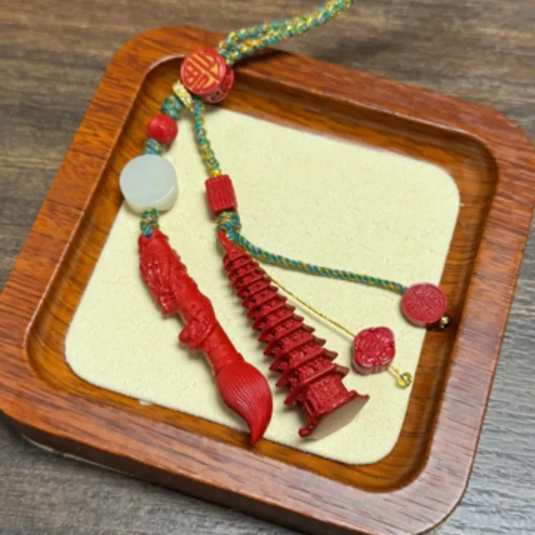 铜合金吊坠 朱砂文昌塔包挂钥匙扣助力中高考金榜题名