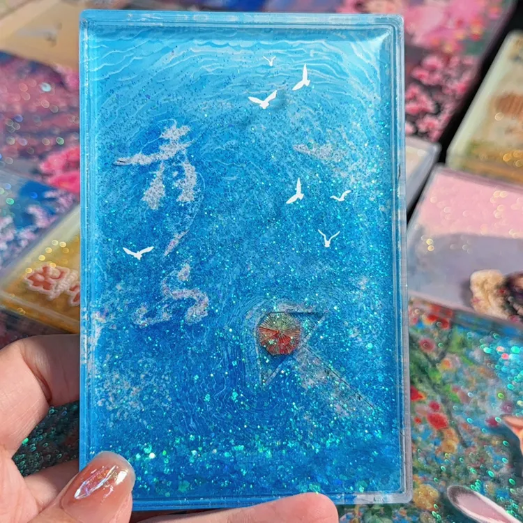 [自选款]城市冰箱贴滴胶流沙冰箱贴卡通流沙冰箱贴