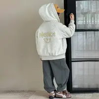 女童加厚外套秋冬款2025新款洋气童装连帽上衣儿童冬装衣服Q14101