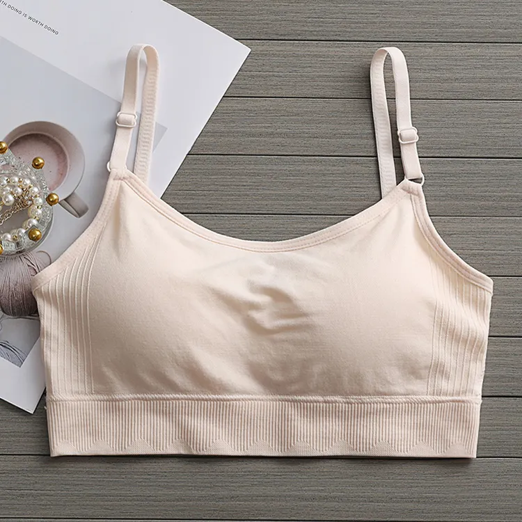 少女抹胸运动内穿内衣女童初中生女孩发育期一二阶段美背文胸背心