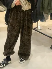 苹果姐豹纹裤链接摇粒绒（no退换）