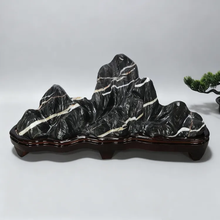 灵璧石山峰摆件山子山水石假山靠山石观赏石奇石收藏送礼天然原石