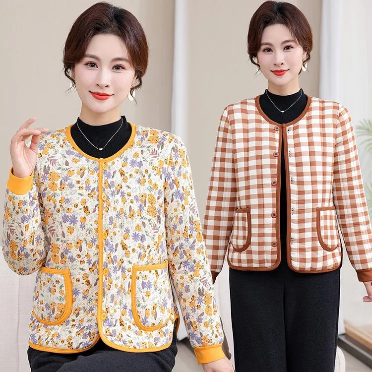 2025时尚保暖夹棉家居服秋冬季新款睡衣棉服好看洋气套装