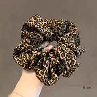 经典小豹纹发圈高级感发绳韩版头饰发饰气质百搭简约大肠发圈