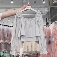 【YZ•衣系列】NN329新款棉质时尚衬衫气质长袖长袖百搭不规则