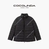 COCOLINDA “内绒格调【90白鹅绒】上下拉链排骨收腰薄感羽绒服Y5161