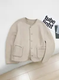 【女王洛克】秋季新款韩版洋气减龄外套小香风圈圈毛外套LK82558