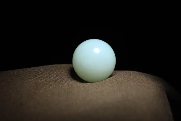 天然和田玉白玉20mm圆珠时尚配珠多宝手串配珠 品质珠宝 重12.27g