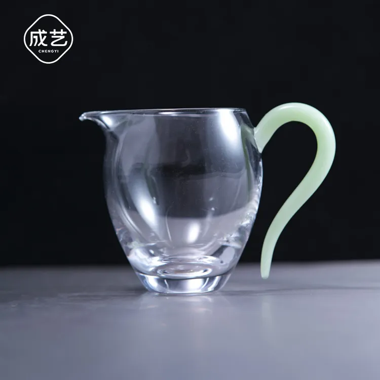 耐热日式玻璃公道杯高档手工分茶器茶漏一体公杯家用茶具配件茶海