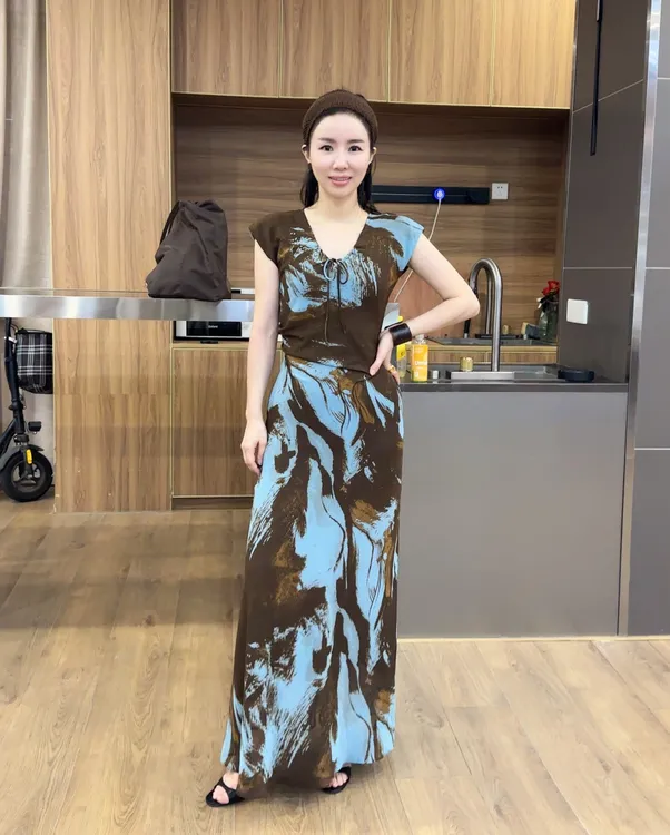 【NO退NO换】鑫燃KIKI 夏季拼色设计感连衣裙 0191 RS