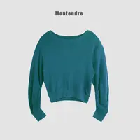 【Montendre】  C 气质百搭时尚简约纯色上衣卫衣女