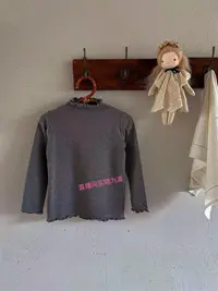 深灰色木耳打底衫