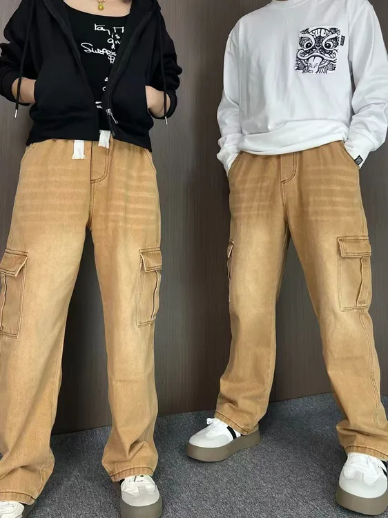 复古休闲裤男士工装潮流ins直筒裤