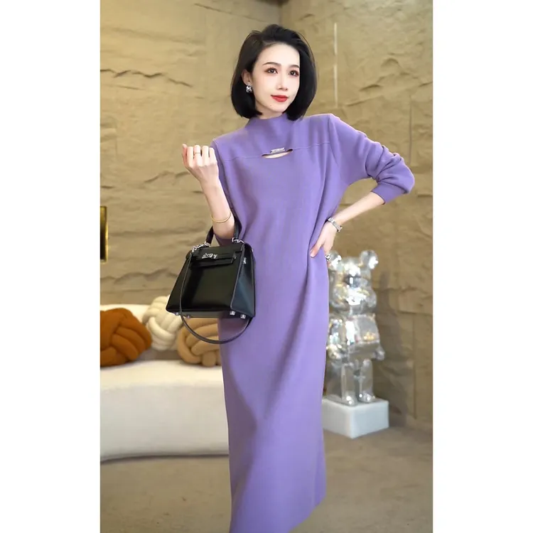欧颍昇女士新款洋气休闲轻奢夏季气场女装时尚百搭服装连衣裙子