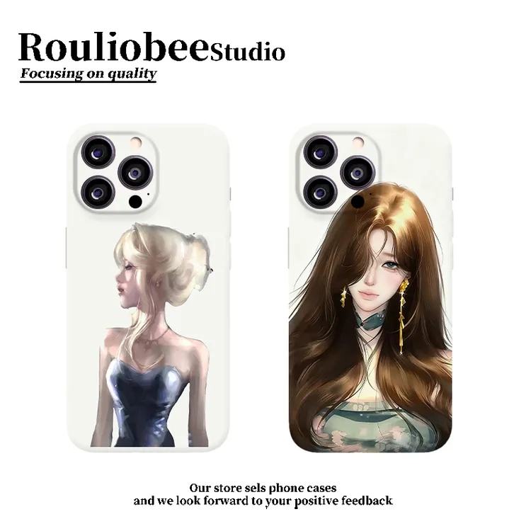 权威金发少女适用苹果17菲林手机壳iPhone16/15华为oppo小米vivo