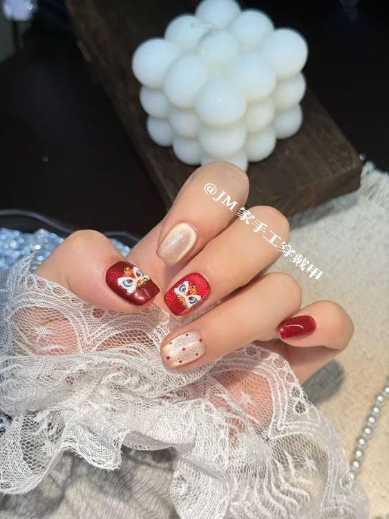 【醒狮猫眼】新年氛围感中式祥瑞醒狮穿戴甲