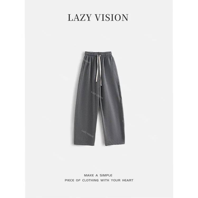 LAZYVISION/直筒百搭抽绳卫裤休闲裤ZMD-32201