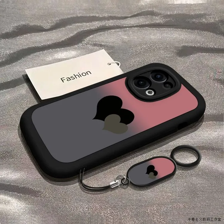 渐变爱心适用OPPOK12S手机壳ren13Pro新款OPPO硅胶保护套0PP0R