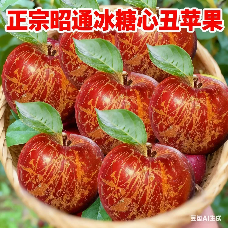 正宗云南昭通冰糖心苹果丑苹果新鲜脆甜水果糖心苹果5/9斤