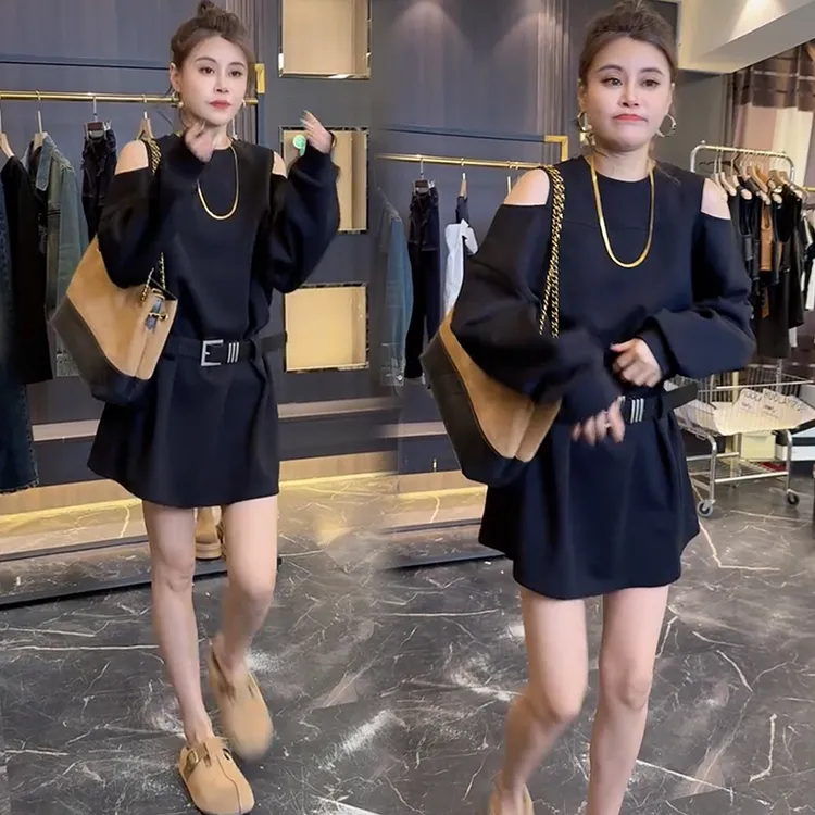 2025秋季新款时尚显瘦气质网红高档洋气女高级百搭宽松大码连衣裙