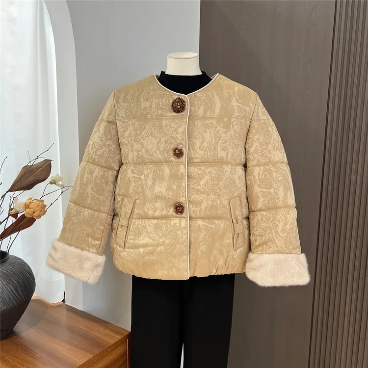 时尚休闲妈妈冬装棉服外套2025新款国风中老年女装奶奶装保暖棉袄