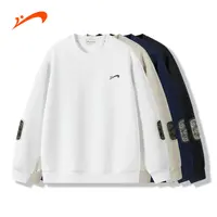 【秋季上新】贵人鸟圆领卫衣男女时尚拼接休闲运动宽松百搭情侣上衣