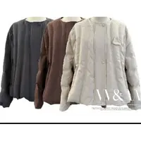 VV&AA 重工保暖衔缝圆领短款鹅绒服 XLY4850